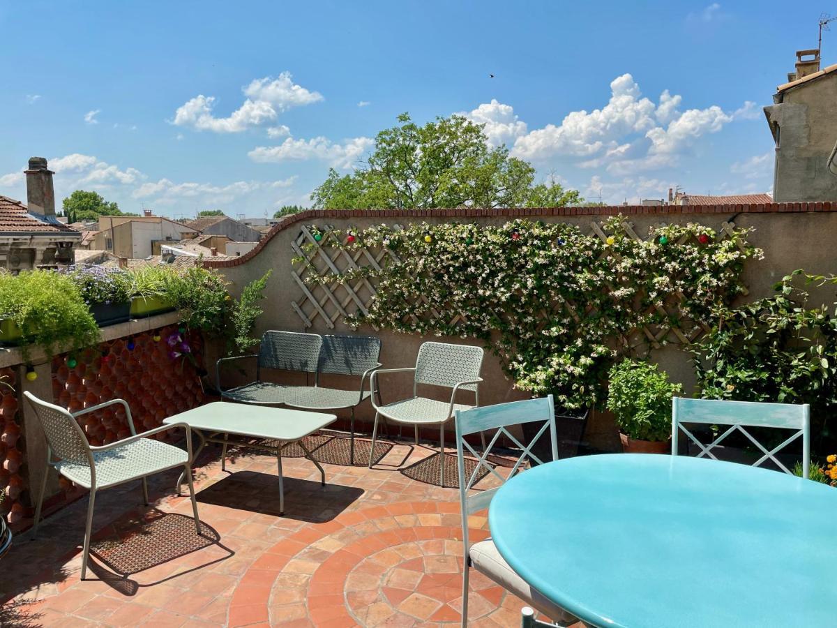 L'Atypique - T3 Grande Terrasse, Bbq Vue Et Cheminee Lejlighed Avignon Eksteriør billede